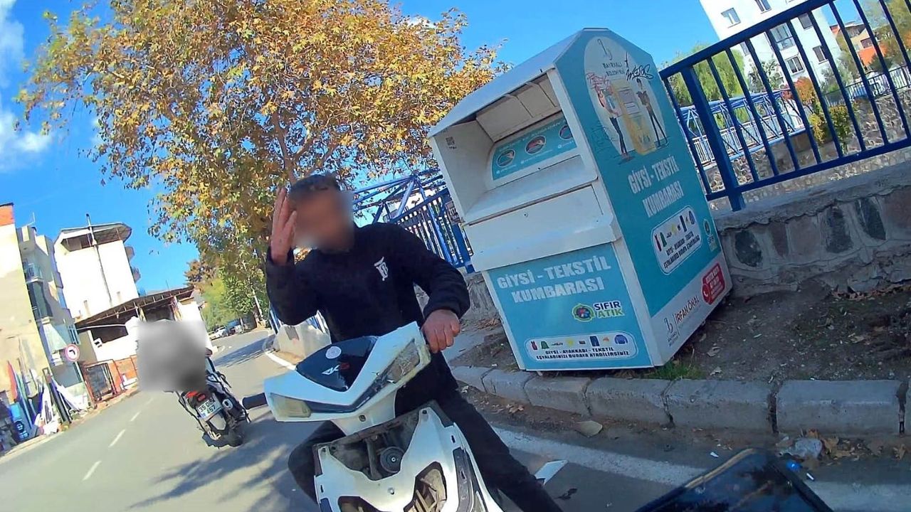 Ehliyetsiz sürücü İzmir'de kuryeye çarparak olay yerinden kaçtı