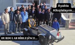 Hurda parçalar elektrikli araca dönüştü