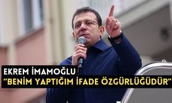 İmamoğlu: Benim yaptığım ifade özgürlüğüdür.