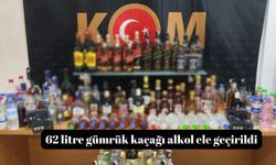 Manisa’da 62 litre gümrük kaçağı alkol ele geçirildi