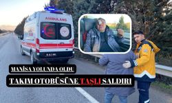 Takım otobüsüne taşlı saldırı