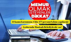 53 kamu kurumuna 4 bin 477 personel alımı yapılacak!