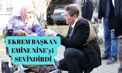 Ekrem Başkan Emine Teyze'yi Sevindirdi