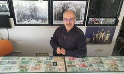 45 yıllık nostalji fotoğrafçısının para koleksiyonu ilgi görüyor