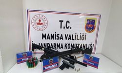 Manisa’da ruhsatsız tabanca ve tüfek ele geçirildi