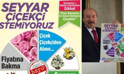 MESO Seyyar Çiçekçiye Hayır” yazılı afişi ile uyardı