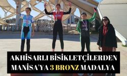 Akhisarlı bisikletçilerden Manisa'ya 3 bronz madalya