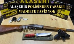 Alaşehir polisinden yasaklı maddeye taviz yok