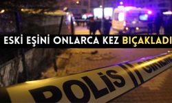 Eski eşini onlarca kez bıçakladı