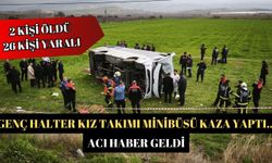 Genç Halter kız takımı minibüsü kaza yaptı...Acı haber geldi