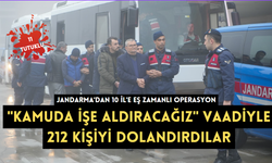 Jandarma'dan 10 il'e eş zamanlı operasyon