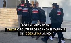 Sosyal medyadan terör örgütü propagandası yapan 5 kişi gözaltına alındı