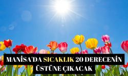 Manisa'da sıcaklık 20 derecenin üstüne çıkacak