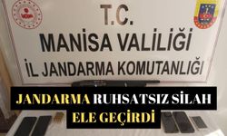 Jandarma ruhsatsız silah ele geçirdi