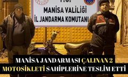 Manisa jandarması çalınan 2 motosikleti sahiplerine teslim etti