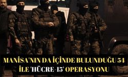 Manisa'nın da içinde bulunduğu 54 ile 'HÜCRE-15' operasyonu