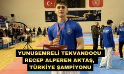 Yunusemreli Tekvandocu Recep Alperen Aktaş, Türkiye Şampiyonu