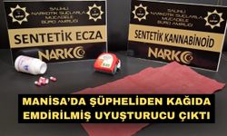 Manisa’da şüpheliden kağıda emdirilmiş uyuşturucu çıktı