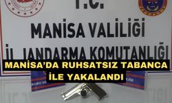 Manisa’da ruhsatsız tabanca ile yakalandı