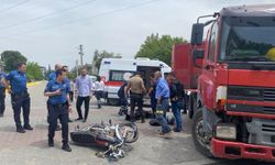 Tır ile motosiklet çarpıştı: 1 yaralı