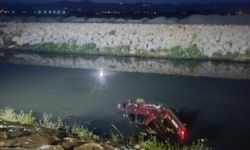 Otomobil dereye uçtu, 1 kişi yaralandı
