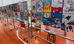 Öğrencilerin eserleri göz kamaştırdı