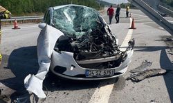 Otoyol girişinde trafik kazası: 1 yaralı