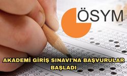 Akademi Giriş Sınavı'na başvurular başladı