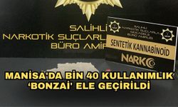 Manisa'da bin 40 kullanımlık ‘bonzai' ele geçirildi