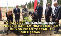 Türkiye'de "81 İlde 81 Orman" projesi kapsamında 81 ilde 2,2 milyon fidan toprakla buluşacak