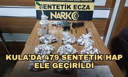Kula’da 479 sentetik hap ele geçirildi