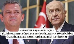 MHP Genel Başkanı Bahçeli: "Fiziki saldırıya uğrayan bir siyasi kurumun yöneticisine öncelikle geçmiş olsun dileklerimi
