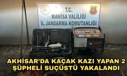 Akhisar’da kaçak kazı yapan 2 şüpheli suçüstü yakalandı