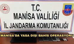 Manisa'da yasa dışı bahis operasyonu