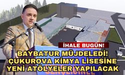 Baybatur müjdeledi! Çukurova Kimya Lisesine yeni atölyeler yapılacak