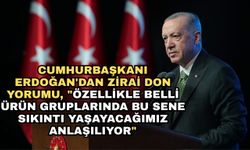 Cumhurbaşkanı Erdoğan'dan zirai don yorumu, "Özellikle belli ürün gruplarında bu sene sıkıntı yaşayacağımız anlaşılıyor"