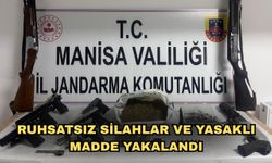 Ruhsatsız silahlar ve yasaklı madde yakalandı