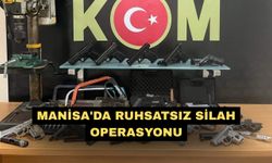 Manisa'da ruhsatsız silah operasyonu