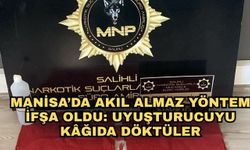 Manisa’da akıl almaz yöntem ifşa oldu: Uyuşturucuyu kâğıda döktüler