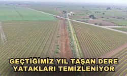 Geçtiğimiz yıl taşan dere yatakları temizleniyor