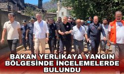 Bakan Yerlikaya yangın bölgesinde incelemelerde bulundu