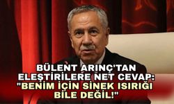 Bülent Arınç'tan eleştirilere net cevap: "Benim için sinek ısırığı bile değil!"