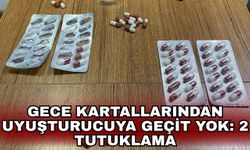 Gece kartallarından uyuşturucuya geçit yok: 2 tutuklama