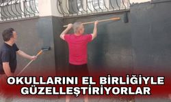 Okullarını el birliğiyle güzelleştiriyorlar