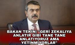 Bakan Tekin: "Geri zekalıya anlatır gibi tane tane anlatıyoruz ama yetinmiyorlar"