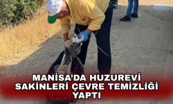 Manisa’da Huzurevi sakinleri çevre temizliği yaptı