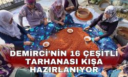 Demirci'nin 16 çeşitli tarhanası kışa hazırlanıyor
