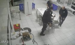 Araçla çarptığı kişiyi demir çubukla öldüren katil zanlısının yakalandığı anlar güvenlik kamerasında