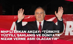 MHP'li Erkan Akçay: “Türkiye Yüzyılı, şahlanış ve dünyaya nizam verme asrı olacaktır”