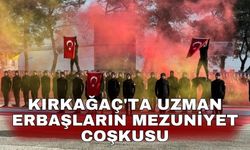 Kırkağaç'ta uzman erbaşların mezuniyet coşkusu